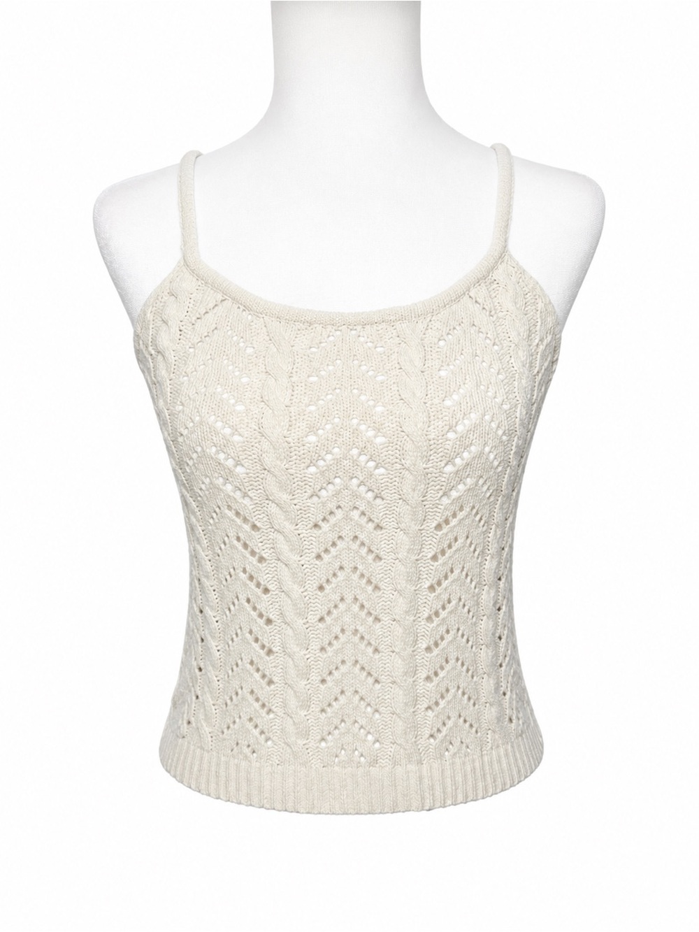 Jessica Simpson Ivory Kitted Tank Top Size: XS